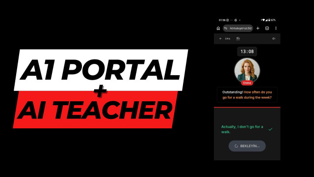 A-1  Seviye Portal Dersi + AI Teacher